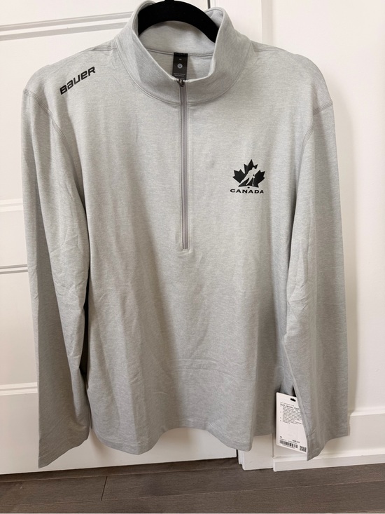 lululemon athletica Sweaters - Lululemon Soft Jersey Half Zip Bauer X Hockey Canada